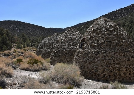 Charcoal kilns built in 1877 at Death Valley National Park in California