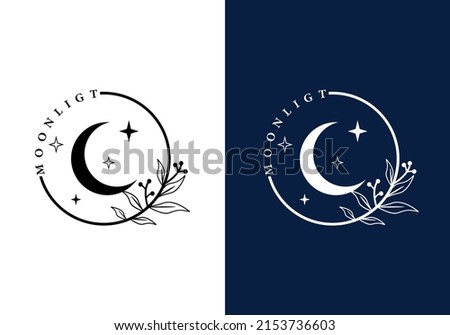 The moonlight logo is suitable for all business symbols. Royalty-Free Stock Photo #2153736603