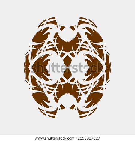 vector illustration of beautiful isolated unique mandala for room decoration or other