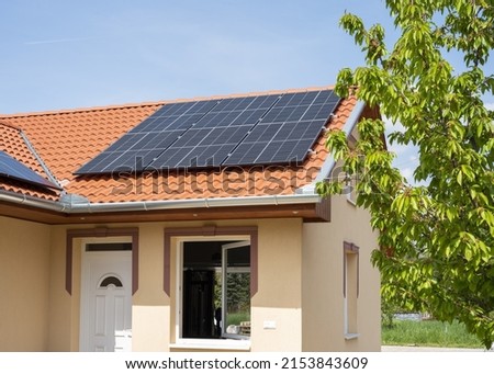 Solar panel household green energy corrugated concrete tiles