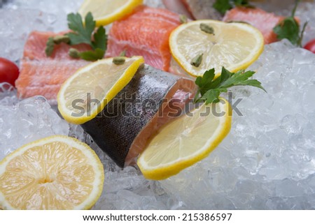 Fresh trout with lemon 