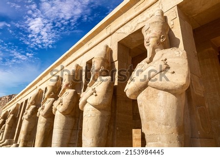 Temple of Queen Hatshepsut, Valley of the Kings, Egypt Royalty-Free Stock Photo #2153984445