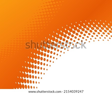 Abstract orange halftone background. Abstract illustration