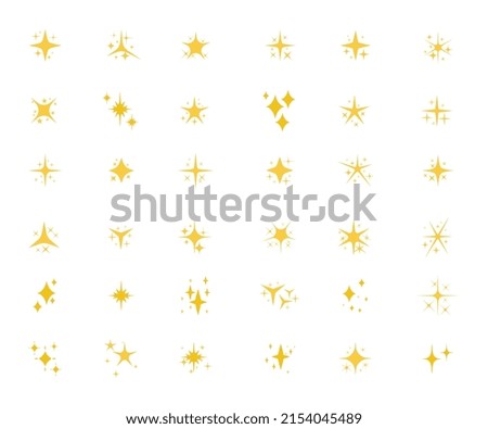 Different types of sparkling stars