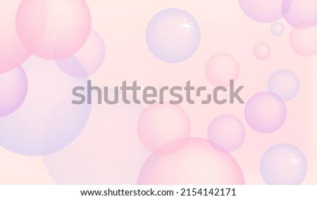 delicate glossy spheres. beautiful background. banner for your design