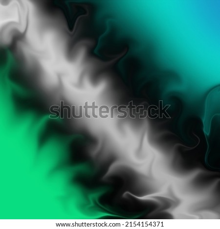 gradient Background Neon green and blue color with smoke effect.  For Abstract Modern Screen Designs For Mobile Apps.  Vector Illustration