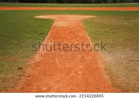 Pitchers Mound on baseball field                    