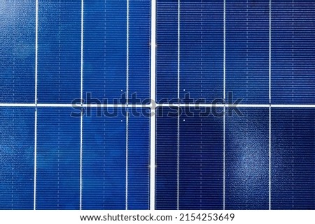 Solar Panel close-up, detail of a photovoltaic panel, Solar panel texture. Close-up of Solar energy panel photovoltaics module.