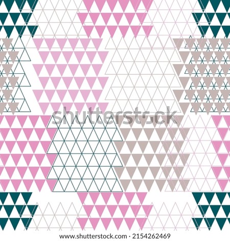 Abstract seamless pattern with squares of different sizes and colors.  Modern geometric artwork.