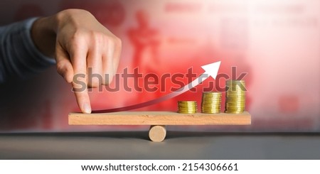 Financial Leverage And Money Balance. Finance And Price Royalty-Free Stock Photo #2154306661
