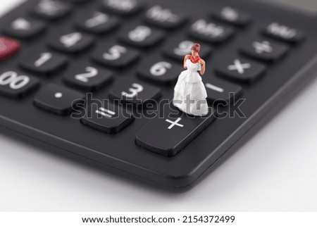 The value of wedding dresses in miniature scenes