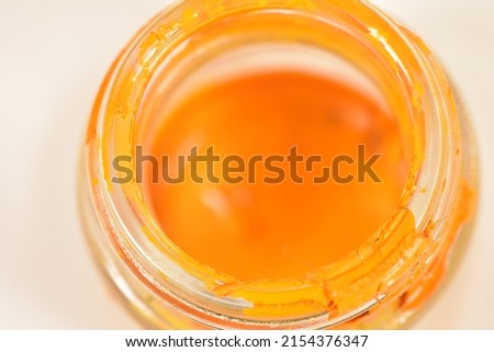 Multiple dry solvent-based acrylic resin paints Royalty-Free Stock Photo #2154376347