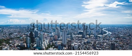 Bangkok Cityscape Thailand Panorama view Skyline Royalty-Free Stock Photo #2154456923