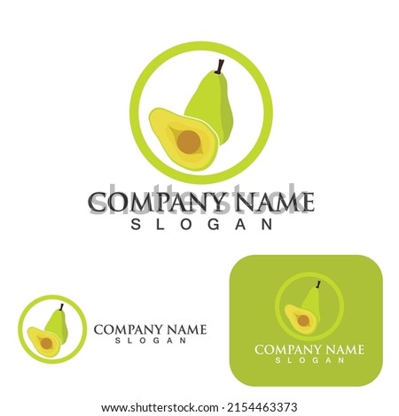 avocado vector template logo and symbol