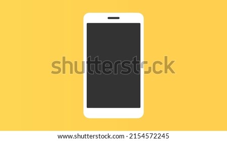 smartphone, mobile phone vector illustration. smartphone isolated modern flat icon vector.