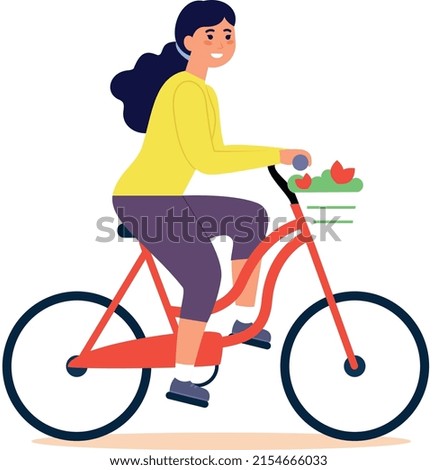 Bicycle Rider Silhouette . Bicycle Rider Vector