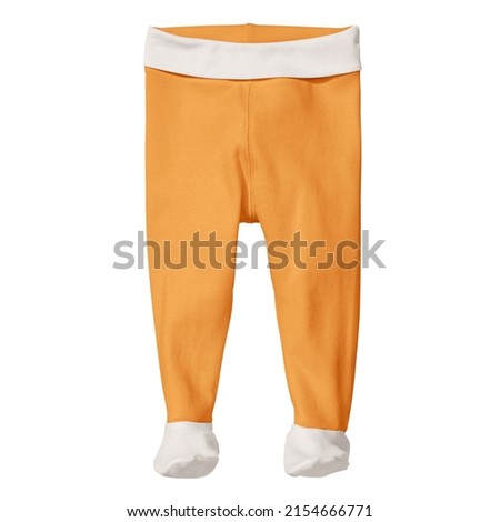 Jump straight into creating lovely pictures for your design, with this Sweet Baby Pants Mockup In Iceland Poppy Color.