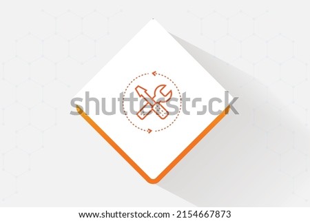 Automated remediation icon vector design Royalty-Free Stock Photo #2154667873