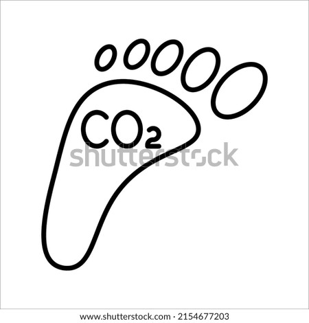 co2 emissions icon. carbon dioxide pollution. ecology and environment symbol. vector illustration on white background