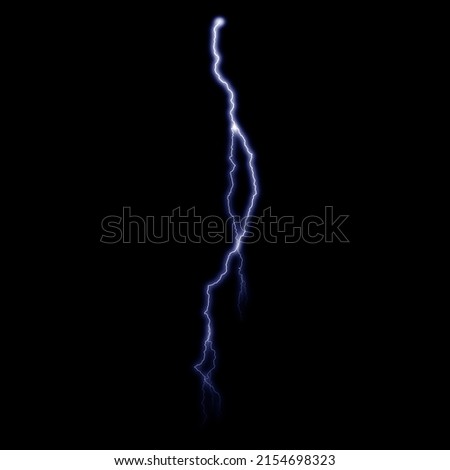 Lightning Overlays. Thunder Overlays. Lightning Background. Thunder Background. Lightning Overlays Isolated on black background. Thunder, lightnings and rain during summer storm. Lightning strike. Royalty-Free Stock Photo #2154698323