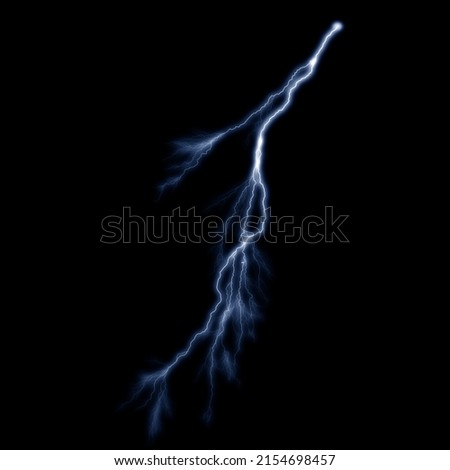 Lightning Overlays. Thunder Overlays. Lightning Background. Thunder Background. Lightning Overlays Isolated on black background. Thunder, lightnings and rain during summer storm. Lightning strike.
