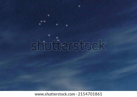 Aquarius star constellation, Night sky, Cluster of stars, Deep space, Zodiac constellation, Water Bearer, Water Carrier