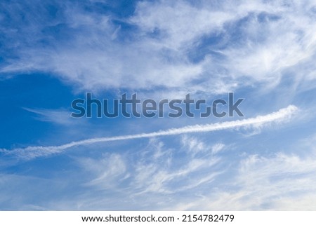 blue sky with clouds in pattaya thailand