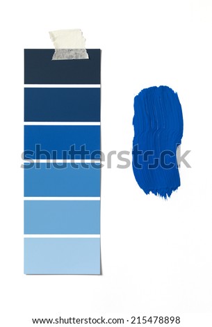 Isolated Paint Swatch and sample