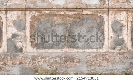 Stucco frame in a wall