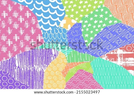 Vector pattern. Abstract background with brush strokes. Monochrome hand drawn texture. Modern graphic design.Hand drawn striped.	