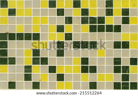 mosaic tiles of different colors