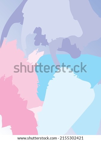 Creative abstract colorful light brush overlap poster vector background