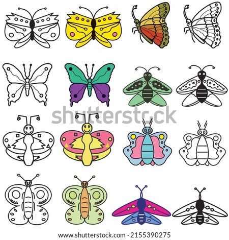 Spring Butterflies Clip Art for Classroom Decorations 
