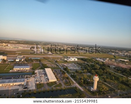 Tampa International Airport takeoff in a helicopter