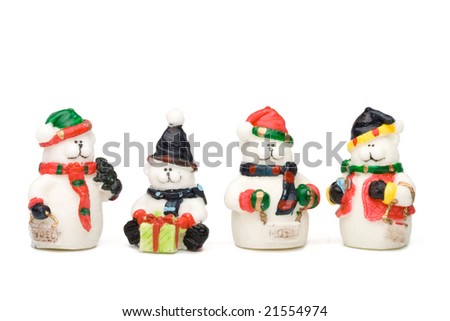 New Year's and Christmas decoration on a white background