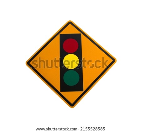 traffic light warning sign green yellow red isolated on a white background