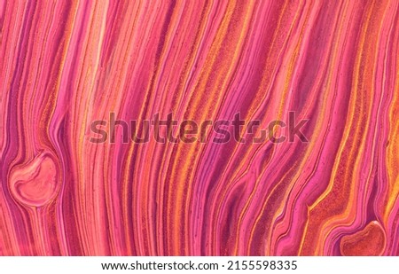 Abstract fluid art background dark red and golden colors. Liquid marble. Acrylic painting on canvas with wine gradient. Watercolor backdrop with purple wavy pattern. Stone section. Royalty-Free Stock Photo #2155598335