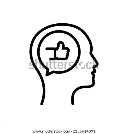Vector line icon for considerable Royalty-Free Stock Photo #2155614891