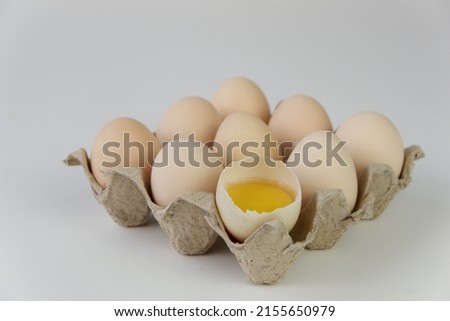an egg in selective focus 