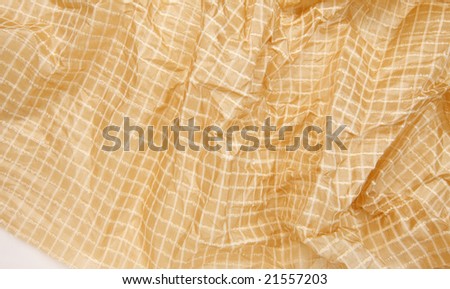 Yellow color checks background cloth