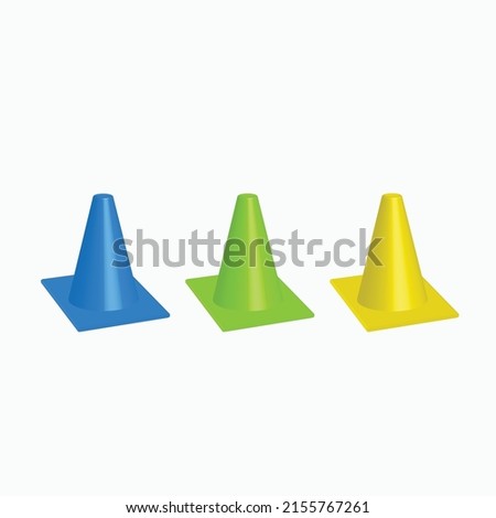 3d football marker cone also suitable for other sport training.