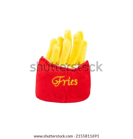 
toy plush fries for dogs and cats
