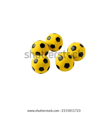soccer ball on white background beads toys for dog and cat pet	

