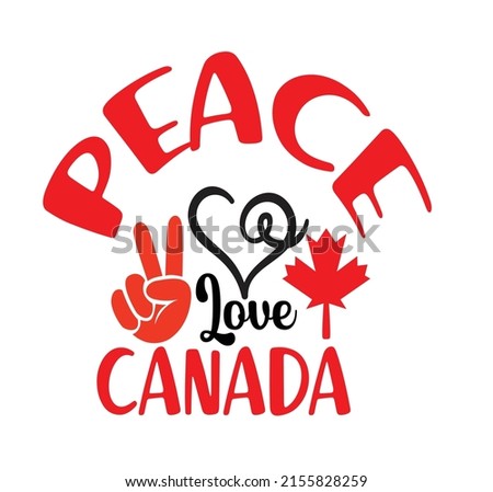 Canada Day vector illustration - red Happy Canada Day typography t shirt design, Canada maple leaf, July 1st greeting vector