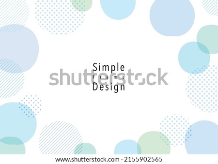 Hand painted watercolor, simple frame design Royalty-Free Stock Photo #2155902565