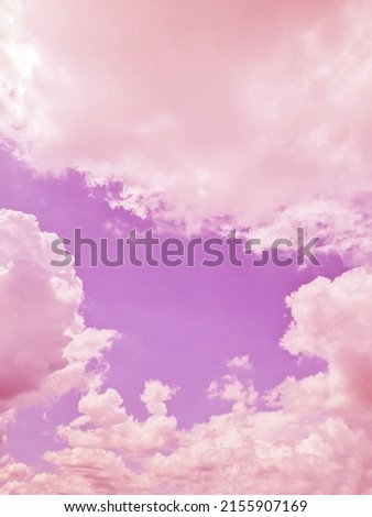 sky background sun and clouds with pastel colors