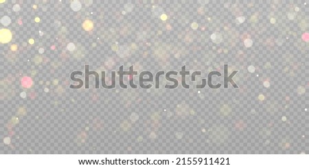 Abstract highlights, bokeh of soft warm color glow. Vector illustration Royalty-Free Stock Photo #2155911421