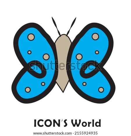 Butterfly icon. Vector illustration eps10.