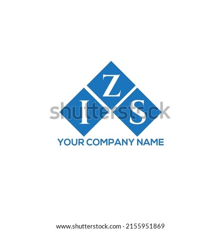 IZS letter logo design on white background. IZS creative initials letter logo concept. IZS letter design.

