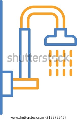 Shower vector icon. Can be used for printing, mobile and web applications.